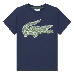 Детска тениска Lacoste kids Multi Croco short sleeve T-shirt - Blue (Navy) детска,тениска,мъжки,тениски,дамски,тениски,lacoste,kids,multi,croco,short,sleeve,t,shirt,blue,(navy)