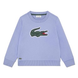 Детска поларена блуза Lacoste kids Pique Applique Fleece Crew sweatshirt - Blue (Delphinium Blue) детска,поларена,блуза,детски,блузи,lacoste,kids,pique,applique,fleece,crew,sweatshirt,blue,(delphinium,blue)