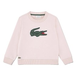 Детска поларена блуза Lacoste kids Pique Applique Fleece Crew sweatshirt - Pink (Nidus) детска,поларена,блуза,детски,блузи,lacoste,kids,pique,applique,fleece,crew,sweatshirt,pink,(nidus)