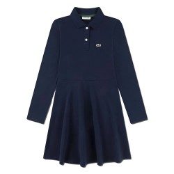 детска,рокля,дамски,поли,и,рокли,lacoste,kids,pique,long,sleeve,dress,blue,(navy)