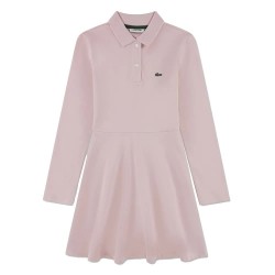 Детска рокля Lacoste kids Pique dress - Pink (Nidus) детска,рокля,дамски,поли,и,рокли,lacoste,kids,pique,dress,pink,(nidus)