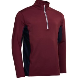 Блуза Abacus golf Ashby half zip sweatshirt - Red (Cranberry) блуза,мъжки,пуловери,abacus,golf,ashby,half,zip,sweatshirt,red,(cranberry)