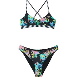 Roxy Active Rg Athletic Triangle bikini - Black (Anthracite Aquarella Active Rg) детски,бански,костюми,roxy,active,rg,athletic,triangle,bikini,black,(anthracite,aquarella,active,rg)