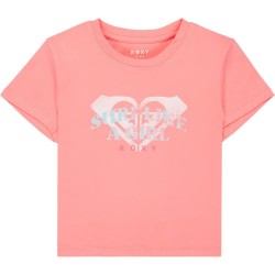 бебешка,тениска,мъжки,тениски,дамски,тениски,roxy,baby,one,more,time,short,sleeve,t,shirt,orange,pink,(plumeria)