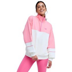 блуза,дамски,блузи,roxy,ess,energy,new,half,zip,sweatshirt,pink,(plumeria)