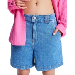 Къси панталони Roxy Island Hopper High waist denim shorts - Blue (Surf Wash) къси,панталони,мъжки,панталони,дамски,панталони,roxy,island,hopper,high,waist,denim,shorts,blue,(surf,wash)