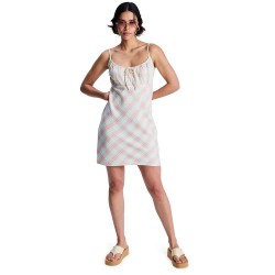 рокля,дамски,поли,и,рокли,roxy,limitless,sleeveless,short,dress,multicolor,(coconut,milk,plaid,swell)