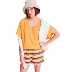 Тениска Roxy Nightfall short sleeve v neck T-shirt - Orange (Papaya) тениска,мъжки,тениски,дамски,тениски,roxy,nightfall,short,sleeve,v,neck,t,shirt,orange,(papaya)