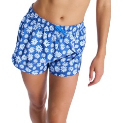 бански,гащета,дамски,бански,костюми,roxy,no,bad,waves,printed,swimming,shorts,blue,(dutch,blue,flower,soul,small)