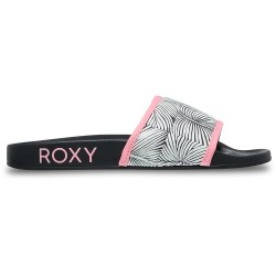 Roxy Slippy Iv slides - Black (Plumeria) мъжки,джапанки,и,чехли,дамски,сандали,и,чехли,roxy,slippy,iv,slides,black,(plumeria)
