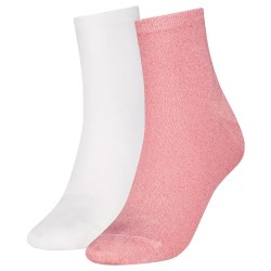 чорапи,дамски,чорапи,tommy,hilfiger,casual,short,socks,2,pairs,white,pink,(pink)