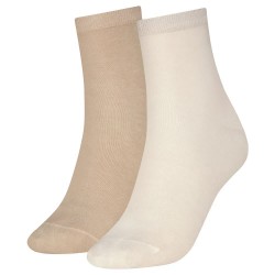 Чорапи Tommy hilfiger Casual short socks 2 pairs - Beige (Sand) чорапи,дамски,чорапи,tommy,hilfiger,casual,short,socks,2,pairs,beige,(sand)