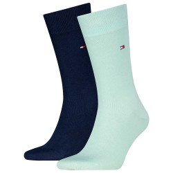 Чорапи Tommy hilfiger Classic socks 2 pairs - Green / Blue (Fresh Green) чорапи,мъжки,чорапи,tommy,hilfiger,classic,socks,2,pairs,green,blue,(fresh,green)