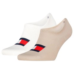чорапи,мъжки,чорапи,дамски,чорапи,tommy,hilfiger,flag,no,show,socks,2,pairs,beige,white,(sand)