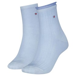 чорапи,дамски,чорапи,tommy,hilfiger,lurex,welt,short,socks,2,pairs,blue,(light,blue)