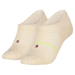 Чорапи Tommy hilfiger Rib Stripe no show socks 2 pairs - Beige (Sand) чорапи,мъжки,чорапи,дамски,чорапи,tommy,hilfiger,rib,stripe,no,show,socks,2,pairs,beige,(sand)