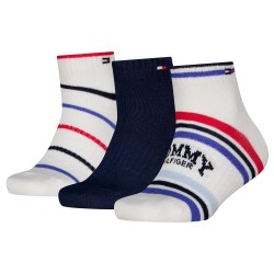 чорапи,мъжки,чорапи,дамски,чорапи,tommy,hilfiger,sport,stripe,quarter,socks,3,pairs,white,blue,(tommy,original)