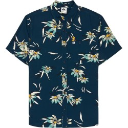 риза,с,къс,ръкав,дамски,ризи,мъжки,ризи,quiksilver,coastal,floral,short,sleeve,shirt,blue,(dark,navy,coastal,flora)