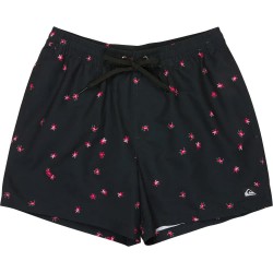 Бански гащета Quiksilver Everyday Printed Volley 15´´ swimming shorts - Black (Black Fallen Blossom) бански,гащета,мъжки,бански,костюми,quiksilver,everyday,printed,volley,15´´,swimming,shorts,black,(black,fallen,blossom)