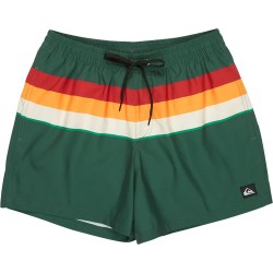 Бански гащета Quiksilver Everyday Printed Volley 15´´ swimming shorts - Green (Forest Outside Stripe) бански,гащета,мъжки,бански,костюми,quiksilver,everyday,printed,volley,15´´,swimming,shorts,green,(forest,outside,stripe)