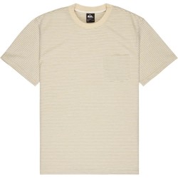 Тениска Quiksilver Lopaz Striped short sleeve T-shirt - Beige (Snow White Lopaz Stripes) тениска,мъжки,тениски,дамски,тениски,quiksilver,lopaz,striped,short,sleeve,t,shirt,beige,(snow,white,lopaz,stripes)
