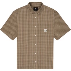 риза,с,къс,ръкав,дамски,ризи,мъжки,ризи,dc,shoes,game,on,short,sleeve,shirt,brown,(wild,dove)