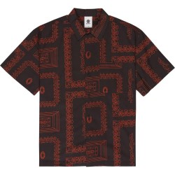 риза,с,къс,ръкав,дамски,ризи,мъжки,ризи,element,elywt00204,regular,fit,short,sleeve,shirt,brown,(outofframe)