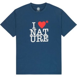 Тениска Element I Heart short sleeve T-shirt - Blue (Dark Denim) тениска,мъжки,тениски,дамски,тениски,element,i,heart,short,sleeve,t,shirt,blue,(dark,denim)