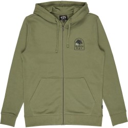 блуза,мъжки,пуловери,billabong,foundation,full,zip,sweatshirt,green,(moss,green)