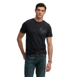 Тениска Superdry 1954 Company Relaxed Fit short sleeve T-shirt - Black (Dark Navy) тениска,мъжки,тениски,дамски,тениски,superdry,1954,company,relaxed,fit,short,sleeve,t,shirt,black,(dark,navy)