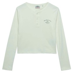 Тениска Superdry Athletic Essential Button Down long sleeve T-shirt - Beige (Desert Bone Off White) тениска,мъжки,тениски,дамски,тениски,superdry,athletic,essential,button,down,long,sleeve,t,shirt,beige,(desert,bone,off,white)