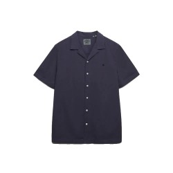 Риза с къс ръкав Superdry Cabana short sleeve shirt - Blue (Soft Navy) риза,с,къс,ръкав,дамски,ризи,мъжки,ризи,superdry,cabana,short,sleeve,shirt,blue,(soft,navy)
