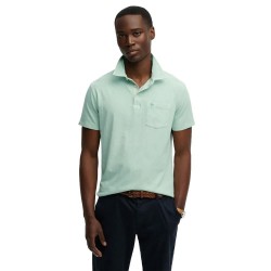 Superdry Classic Cotton Linen short sleeve polo - Green (Fresh Mint Green) дамски,блузи,с,яка,мъжки,блузи,с,яка,superdry,classic,cotton,linen,short,sleeve,polo,green,(fresh,mint,green)