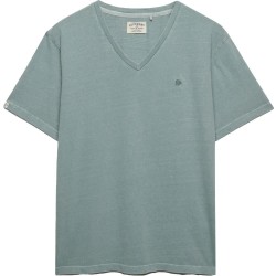 тениска,мъжки,тениски,дамски,тениски,superdry,classic,cotton,linen,vee,short,sleeve,v,neck,t,shirt,blue,(silver,sage)