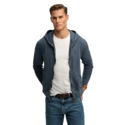 Блуза Superdry Classic Essential full zip sweatshirt - Blue (Dry Slate Blue) блуза,мъжки,пуловери,superdry,classic,essential,full,zip,sweatshirt,blue,(dry,slate,blue)
