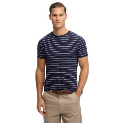 Тениска Superdry Classic Essential Stripe short sleeve T-shirt - Blue (Mariner Navy Stripe) тениска,мъжки,тениски,дамски,тениски,superdry,classic,essential,stripe,short,sleeve,t,shirt,blue,(mariner,navy,stripe)