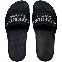 Superdry Destination Pool slides - Black (Ebony) мъжки,джапанки,и,чехли,дамски,сандали,и,чехли,superdry,destination,pool,slides,black,(ebony)