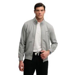 Блуза Superdry Essential Logo full zip sweatshirt - Grey (Sleet Grey Marl) блуза,мъжки,пуловери,superdry,essential,logo,full,zip,sweatshirt,grey,(sleet,grey,marl)