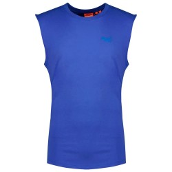 Тениска Superdry Essential Logo Unbrushed sleeveless T-shirt - Blue (Summer Navy) тениска,мъжки,тениски,дамски,тениски,superdry,essential,logo,unbrushed,sleeveless,t,shirt,blue,(summer,navy)