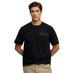 Тениска Superdry Heritage Biker Loose Fit short sleeve T-shirt - Black (Jet Black) тениска,мъжки,тениски,дамски,тениски,superdry,heritage,biker,loose,fit,short,sleeve,t,shirt,black,(jet,black)