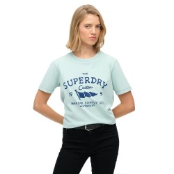 Тениска Superdry Heritage Hamptons short sleeve T-shirt - Blue (Blue Haze) тениска,мъжки,тениски,дамски,тениски,superdry,heritage,hamptons,short,sleeve,t,shirt,blue,(blue,haze)