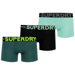 Боксерки Superdry M3110475A Trunk boxers 3 units - Multicolor (Black / Green Mix) боксерки,мъжко,бельо,superdry,m3110475a,trunk,boxers,3,units,multicolor,(black,green,mix)