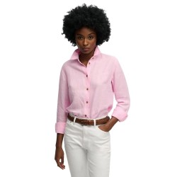 Риза с дълъг ръкав Superdry Premium Linen Slim long sleeve shirt - Pink (City Pink Chambray) риза,с,дълъг,ръкав,дамски,ризи,мъжки,ризи,superdry,premium,linen,slim,long,sleeve,shirt,pink,(city,pink,chambray)