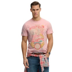 Тениска Superdry Tokyo Relaxed Fit short sleeve T-shirt - Pink (Grey Pink) тениска,мъжки,тениски,дамски,тениски,superdry,tokyo,relaxed,fit,short,sleeve,t,shirt,pink,(grey,pink)