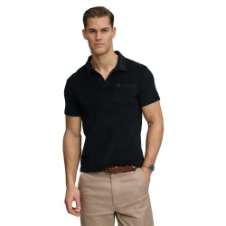 Superdry Towelling short sleeve polo - Black (Eclipse Navy) дамски,блузи,с,яка,мъжки,блузи,с,яка,superdry,towelling,short,sleeve,polo,black,(eclipse,navy)
