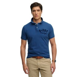 Superdry Vintage Athletic short sleeve polo - Blue (Bay Blue) дамски,блузи,с,яка,мъжки,блузи,с,яка,superdry,vintage,athletic,short,sleeve,polo,blue,(bay,blue)