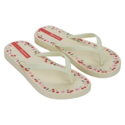 Джапанки Ipanema Day flip flops - Beige (Beige / Beige / Red) джапанки,мъжки,джапанки,и,чехли,дамски,сандали,и,чехли,ipanema,day,flip,flops,beige,(beige,beige,red)
