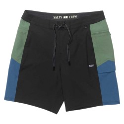 бански,гащета,мъжки,бански,костюми,salty,crew,flagship,boatshort,swimming,shorts,black,(cast,blue)