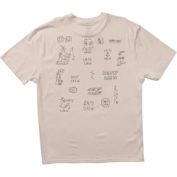 Тениска Salty crew Reel lb short sleeve T-shirt - Beige (Off White) тениска,мъжки,тениски,дамски,тениски,salty,crew,reel,lb,short,sleeve,t,shirt,beige,(off,white)