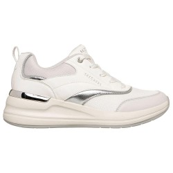 Маратонки Skechers Billion 2 trainers - White (White Duraleather / Mesh / Silver Trim) маратонки,мъжки,маратонки,дамски,маратонки,skechers,billion,2,trainers,white,(white,duraleather,mesh,silver,trim)